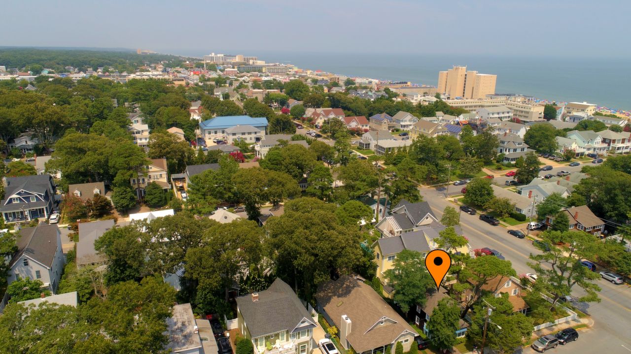 Aerial toward Rehoboth Ave.