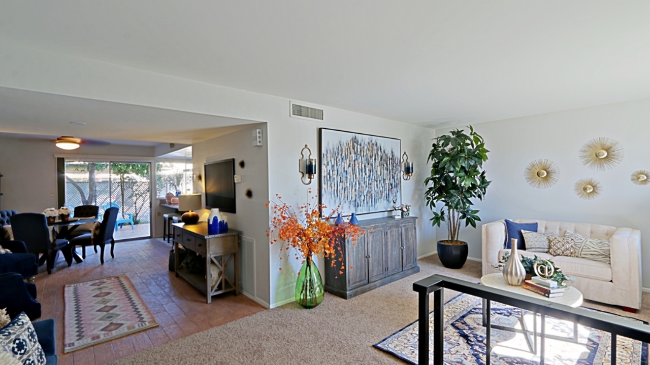 Dining Area and Living Room