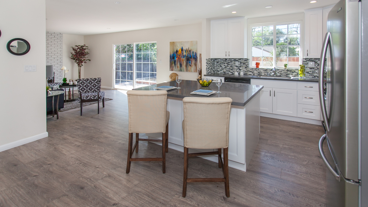 Kitchen and Living Room