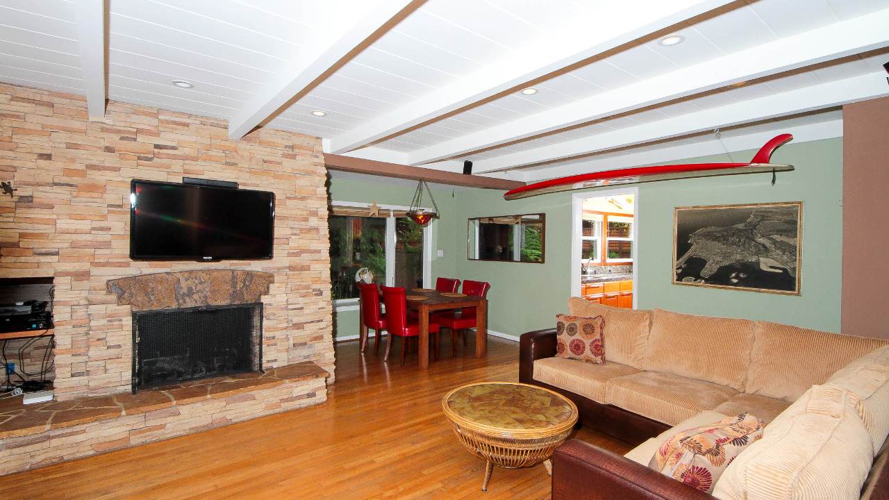 Living Room with Fireplace