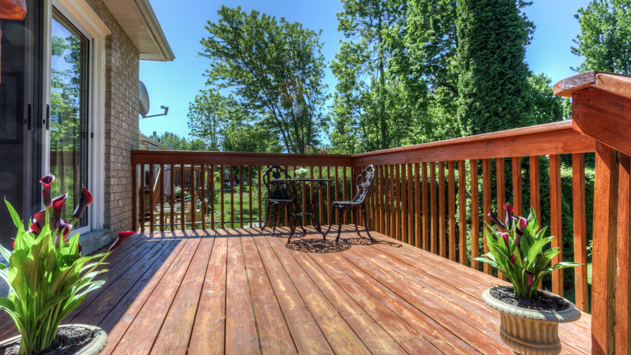 10' x 12' Wood Patio Deck