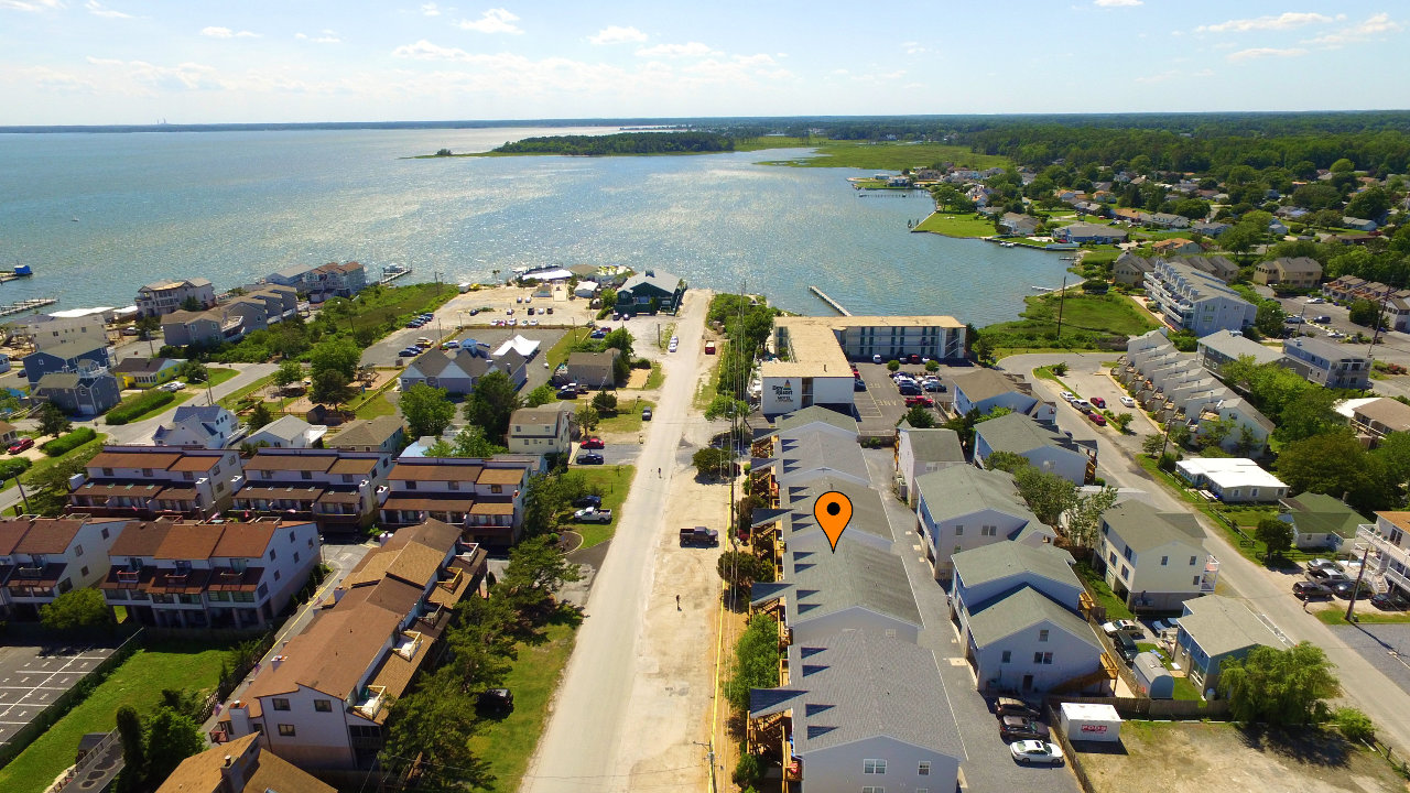 Aerial Looking toward the Bay