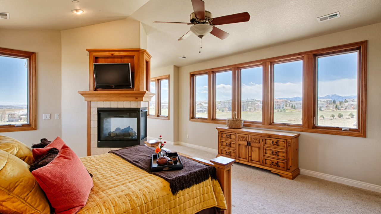Master Bedroom with Mountain Views
