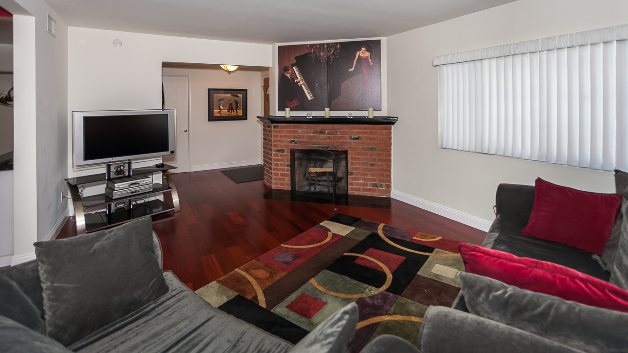 Living Room with Fire Place