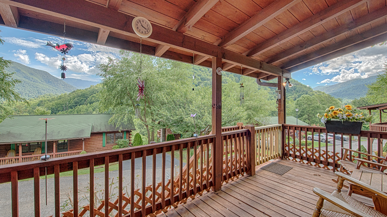 Mountain Views From Covered Porch
