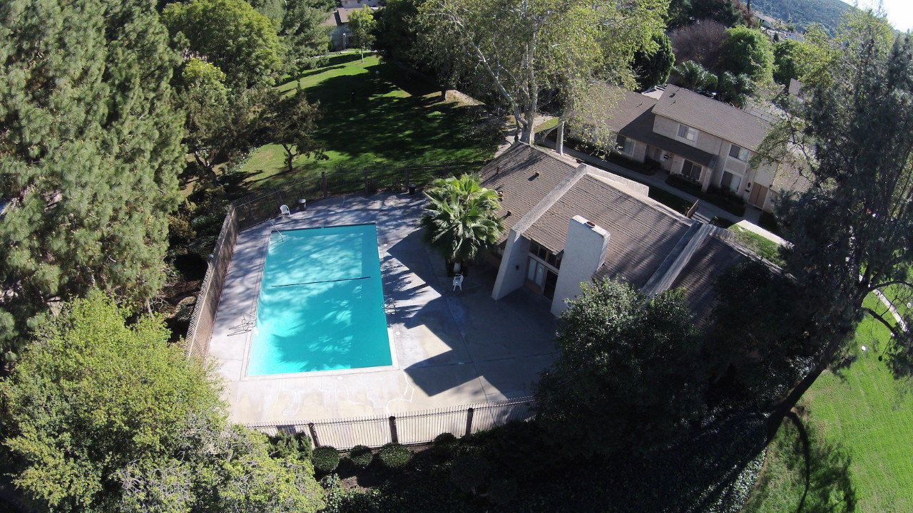 Community Pool Aerial View