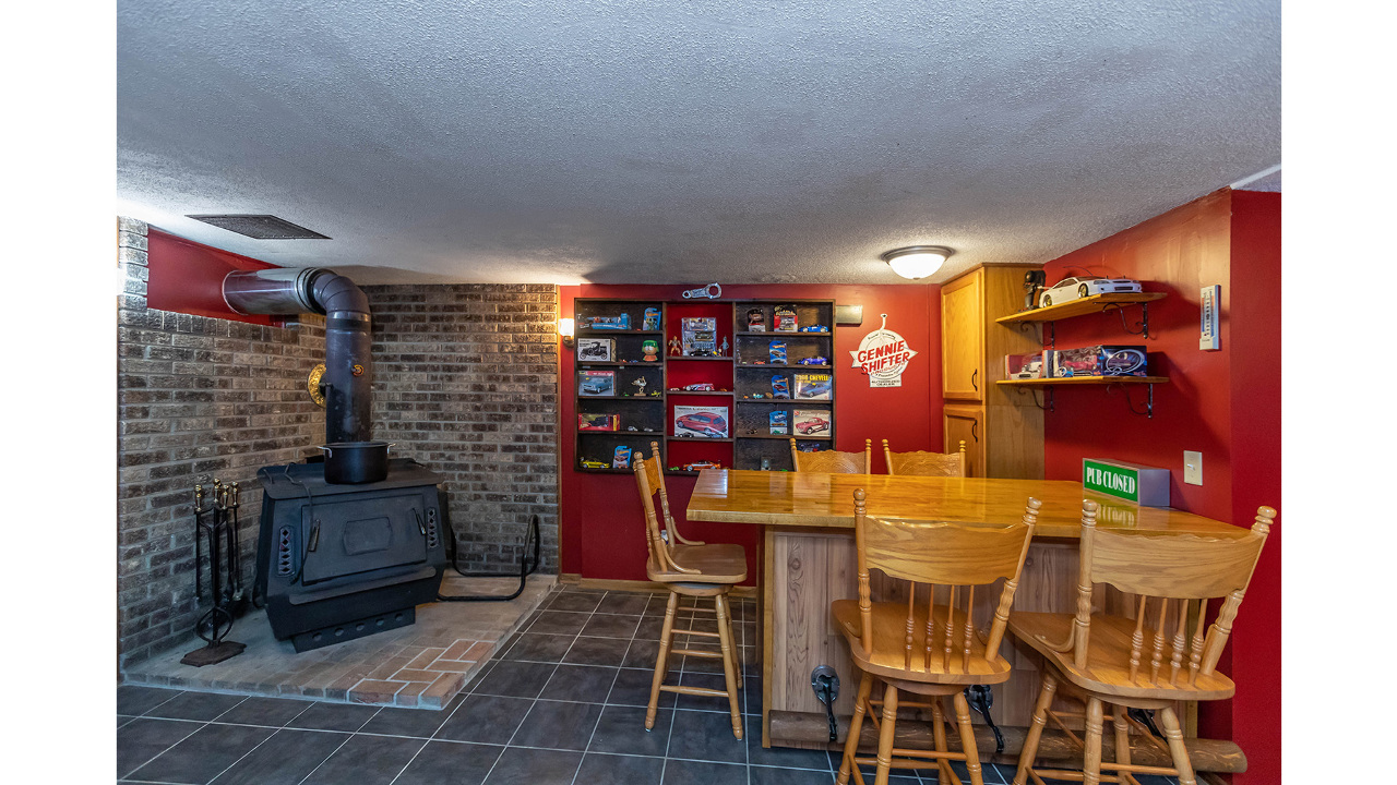 Family Room Bar and Stove