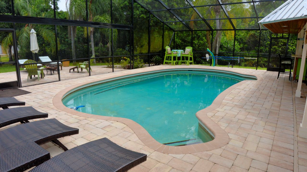 THE POOL AND PATIO AREA VIEW