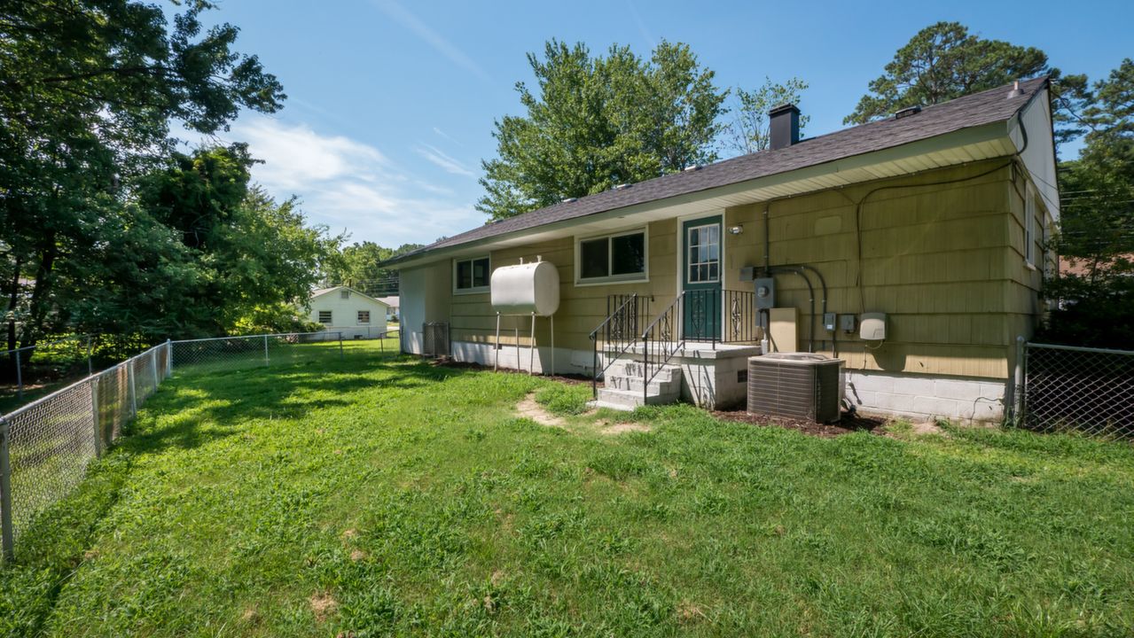 Back of house and yard