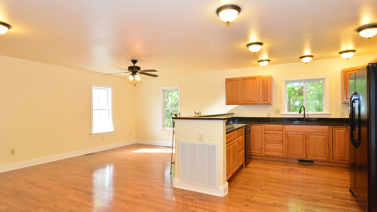 Family Room and Kitchen