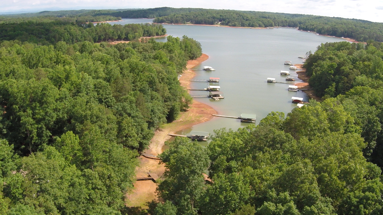 Lake Homes Aerial View