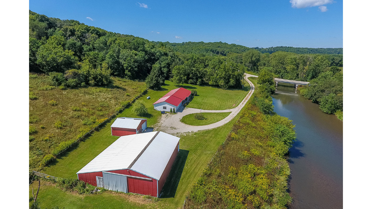 Aerial facing West