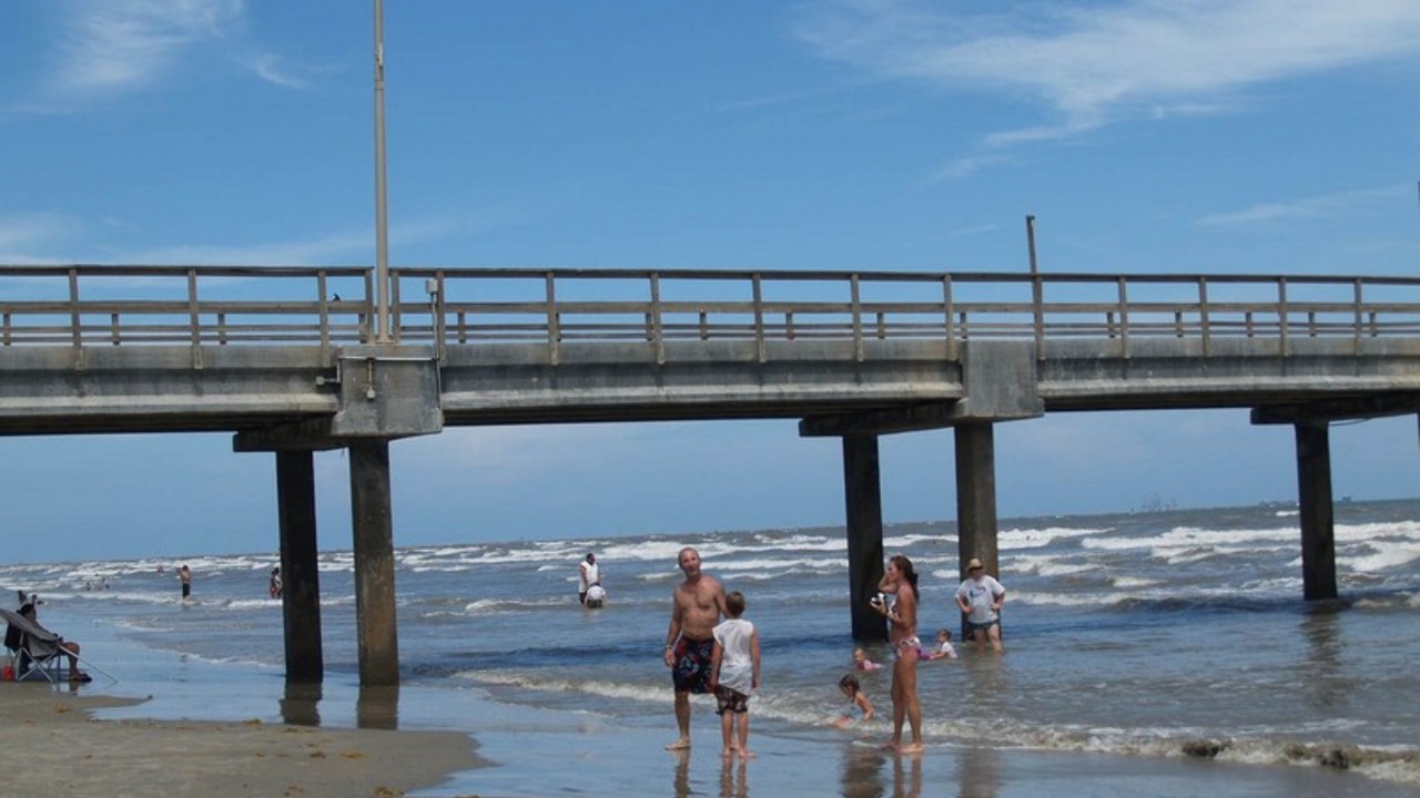 Beach and Fishing Pier in Port A