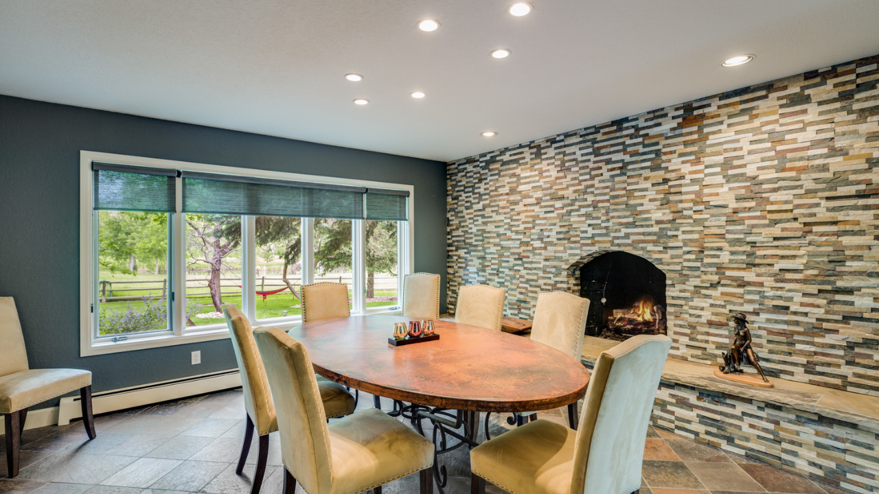 Dining Room with Fireplace